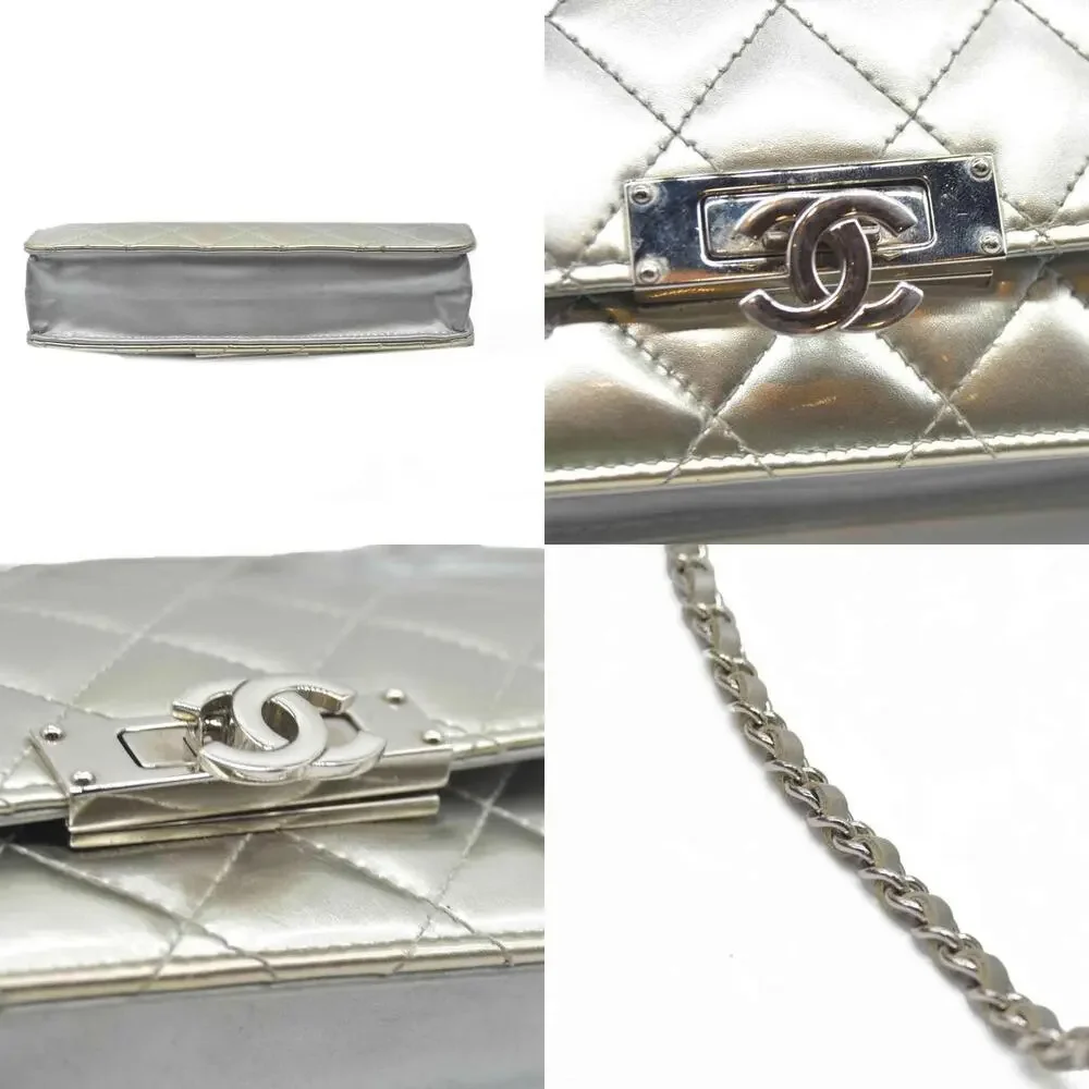 Chanel Patent Quilted Golden Class Wallet on Chain WOC